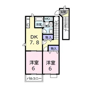 エトワールパルク エスト【2階】の間取り