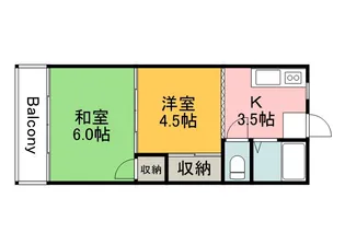 平野ビル【6階】の間取り