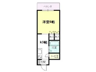 1Kの間取り画像