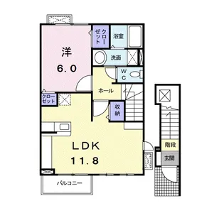 サンハーモニー【2階】の間取り