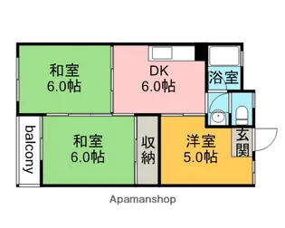 中央五丁目ビル【3階】の間取り