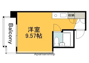 ビッグアップルビル【302号室】の間取り