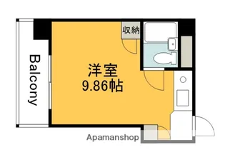 ビッグアップルビル【304号室】の間取り