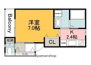 ホワイトキャッスル廿日市【2階】の間取り