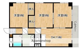 FORWEST千同(旧リバティ千同)【3階】の間取り
