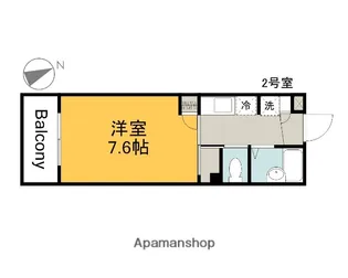 ピースハウス【202号室】の間取り