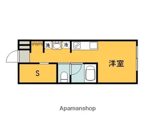 フェリシア地御前【107号室】の間取り