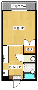インフィールド五月が丘【106号室号室】の間取り