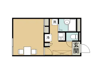 レオパレスサンモリッツ【1階】の間取り