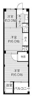 ビレッジハウス下更地2号棟【4階】の間取り