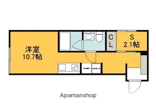 ポルトボヌール五日市参番館【1階】の間取り