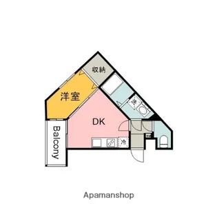 MOVE庚午北壱番館【3階】の間取り
