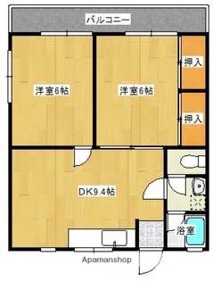 葵アパート【101号室】の間取り