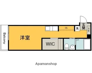 1Rの間取り画像