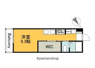 1Rの間取り画像