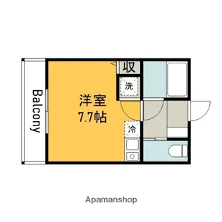 プレジャーコーポ三宅【1階】の間取り