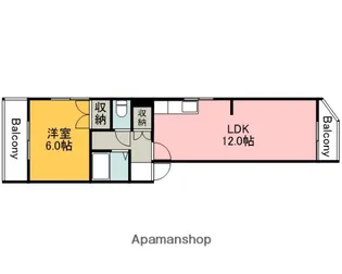 コーポ石堂【2階】の間取り
