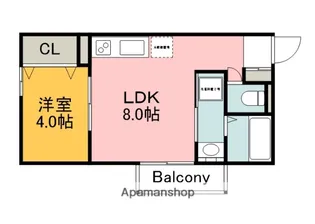 CLE DU BONHEUR【1階】の間取り