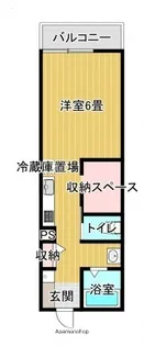 ZORO三筋【3階】の間取り