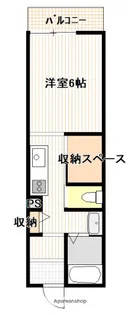 ZORO三筋【3階】の間取り