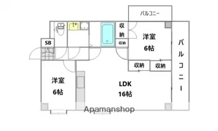 KENSEI6【2階】の間取り