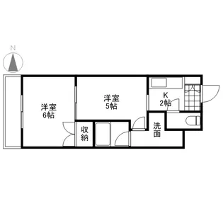 ノーブル平和大通り【302号室号室】の間取り