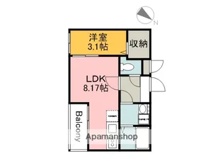 トラスティレジデンス地御前 東館【1階】の間取り