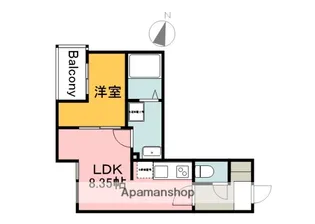 セブンプロート草津南【2階】の間取り