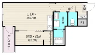 フリートフォルヴィラ古江新町B【202号室号室】の間取り