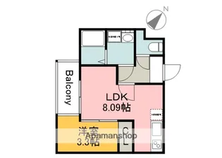 セブンプロート串戸【3階】の間取り