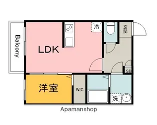 スマイルレジデンス三筋 北館【3階】の間取り