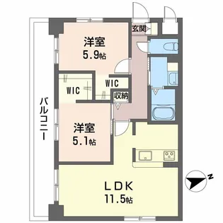 ジュビリー【4階】の間取り