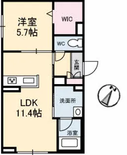 テラ五日市駅【1階】の間取り