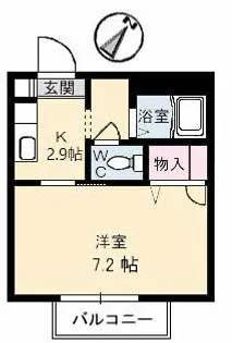 フローラル舟入南【0203号室】の間取り