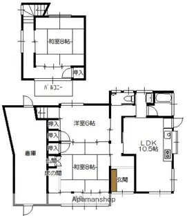 広島県廿日市市可愛【一戸建】の間取り