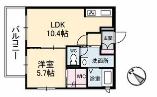 シャーメゾン祇園【2階】の間取り