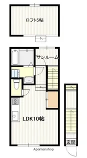 ノーランド三宅【2階】の間取り