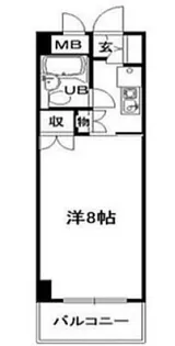 井口クイーンズコート【102号室号室】の間取り