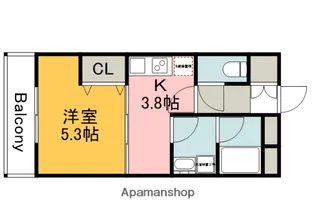 M TERRACE八幡東 壱番館【1階】の間取り