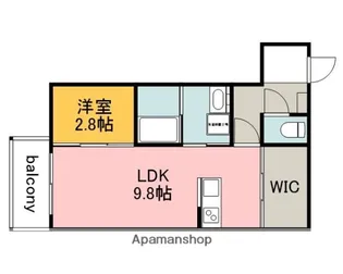 COCOAS廿日市駅前【2階】の間取り