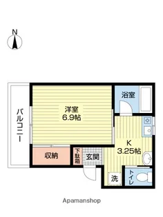 WEST VILLAGE【2階】の間取り