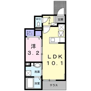 スターマイン ランド B【1階】の間取り