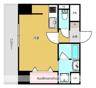 ヴィラ博丈横川【12階】の間取り