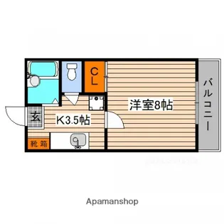 COEUR東【1階】の間取り