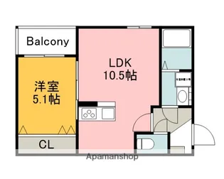 アドバンス隅の浜【2階】の間取り