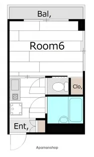 田窪アパート【2階】の間取り