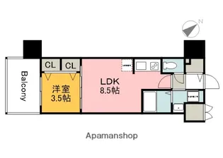 S−RESIDENCE空港通りAWESOME【11階】の間取り