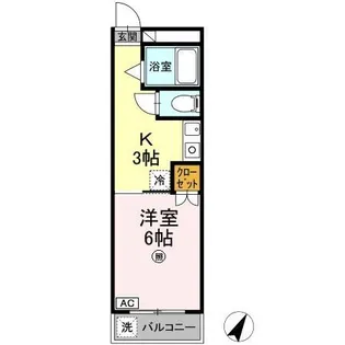 第1パークサイドマンション【4階】の間取り