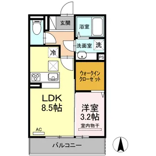 ユーハイム21【1階】の間取り
