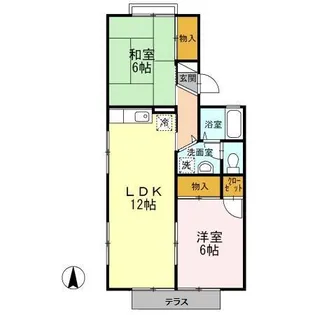 アビーロード A棟【1階】の間取り